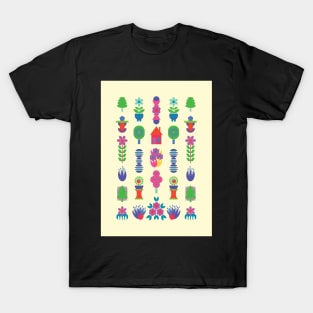 Neon folk art T-Shirt